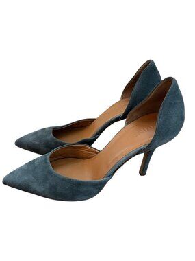 VINCE D'Orsay Celeste Heels Size 8.5 Blue Suede Pumps